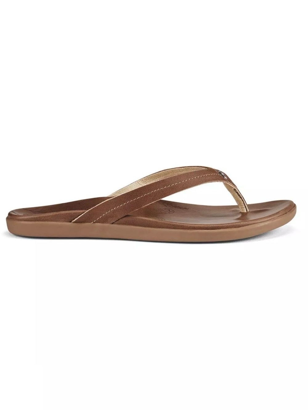 NWOT Women’s OluKai Honu Flip Flop Leather Sandals - Picture 2 of 11
